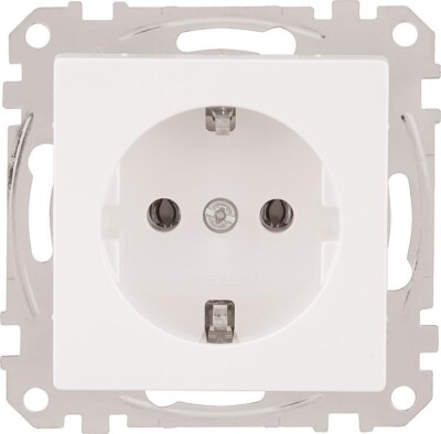 Schneider Merten Schuko-Steckdose System M polarweiß 1phasig