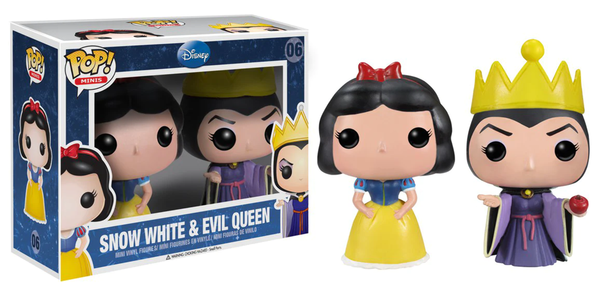 Box Damage) Funko Pop! Disney Minis Snow White and Evil Queen Mini