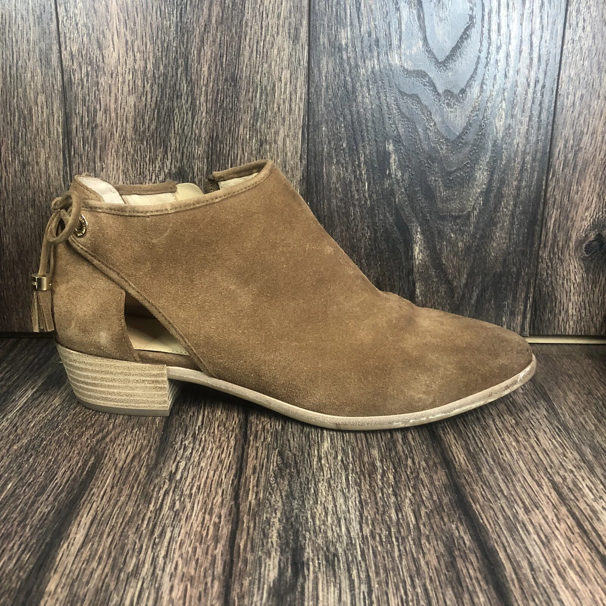 Michael kors best sale tan booties