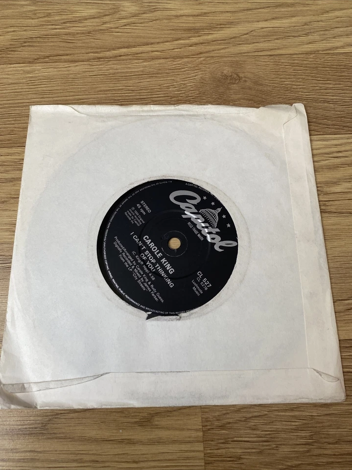 Carole King - City Streets - 7" Single Vinyl Capitol Records CL 527 UK  - Image 3 of 4