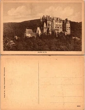 Burg Eltz Postcard Germany VTG Unposted Divided Back Sepia Castle Collectible