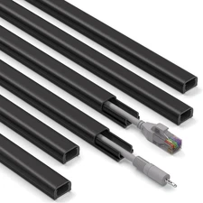 85In Cord Covers for Wires on Wall, 1 Mini Cord Hider Wall, Self-Adhesive Wire C