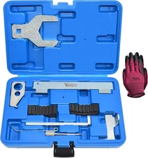 9PCS Engine Camshaft Alignment Locking Timing Tool Kit with Water Pump Wrench,.