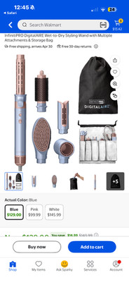 Conair Infiniti Pro DIGITALAIRE Wet To Dry Styling Wand NiB