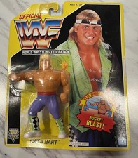 1992 Hasbro WWF OWEN HART, yellow Card