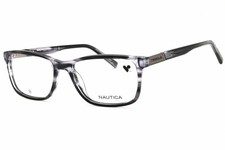 Nautica N8177 031 Dark Grey Horn 53mm Eyeglasses New Authentic