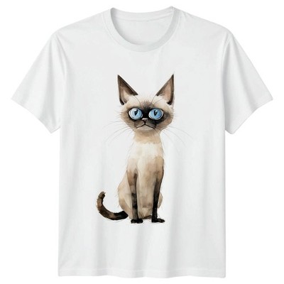 Lustiges Siamkatze T-Shirt Siamkatze Katzen Geburtstag Geschenk für Sie und Ihn