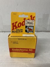Vintage Sealed Kodachrome 40 Color Movie Film Type A 50 ft Super 8 Cartridge