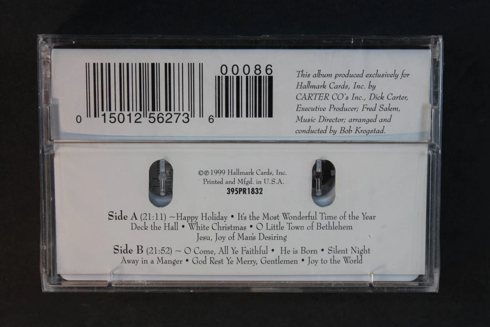 JOHNNY MATHIS - LISTEN! IT'S CHRISTMAS (Cassette, 1999, Halmark) - Image 2 of 2