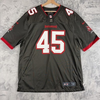 Tampa Bay Buccaneers Devin White Nike Alternate NFL Jersey #45 Size XL Pewter