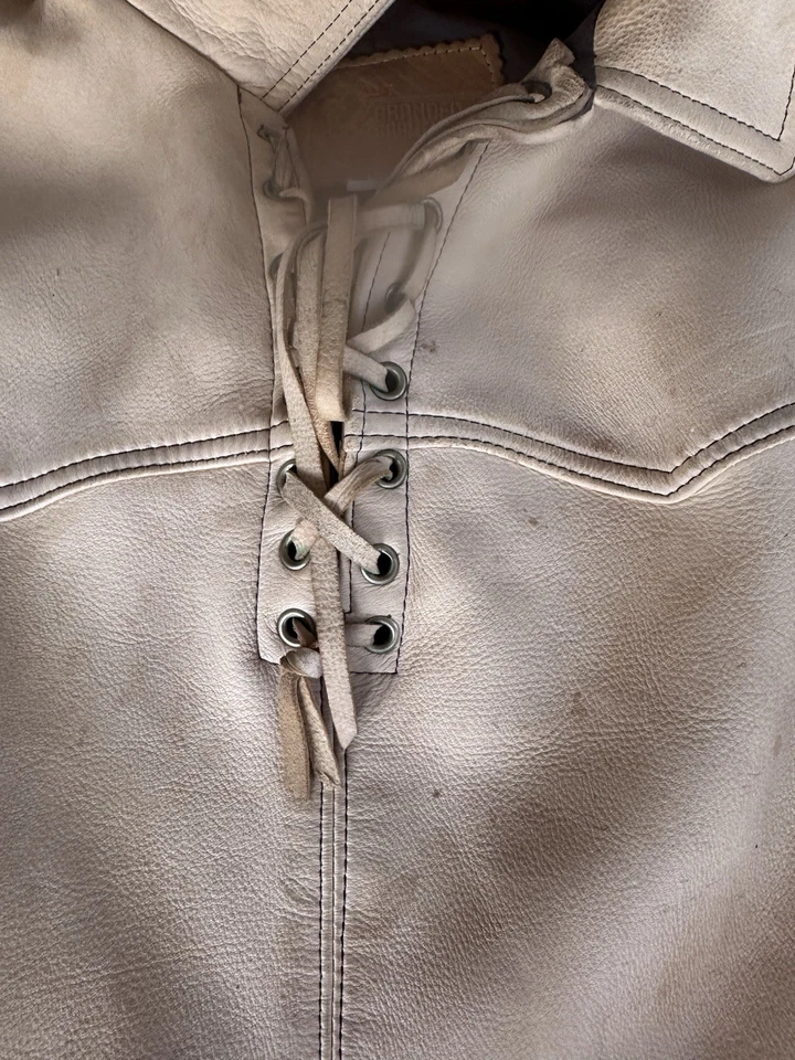 Pulôver com franja Elk Hide XL estilo instrumento musical East West - Imagem 2 de 4