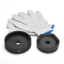 Yessources 3" Hydraulic Knockout Punch Die Mold for Hole Cutter 3/4"-16UN Thread