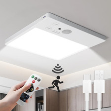 Rechargeable Motion Sensor Ceiling Lights Indoor, 500LM Battery Operated Lights