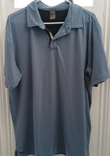 Quiksilver Waterman Men's Waterpolo Quick Dry Polo Shirt VENT BACK Blue XL