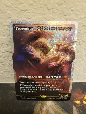 Progenitus Showcase FRACTURE Foil NM Foundations (FDN) MTG English