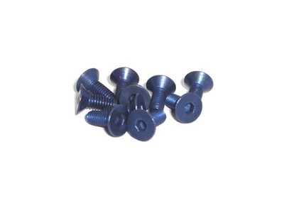 M4x10 DIN7991 blaue Titanschrauben Gr2 Senkkopf Senkkopfschrauben