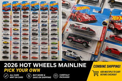 Hot Wheels 2026 Basic US Mainline Case A, Thru G You Pick.