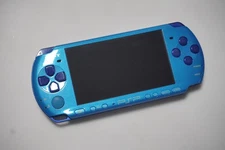 Customized PSP-3000 console Marine blue color Japan PlayStation Portable system