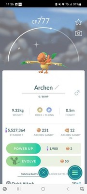 Pokemon Go Shiny Archen 