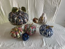 Decoupage pumpkin expressions in color