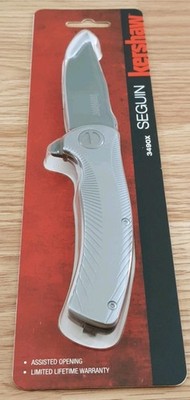 Kershaw Seguin Assisted Folding Knife 3   8Cr13MoV Steel Blade Stainless Handle