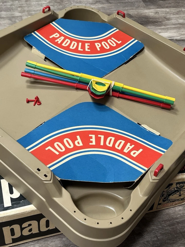 Paddle Pool 1970 Milton Bradley VINTAGE Board Action Ball Game Original Box VGC! - Image 3 of 4