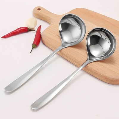 1/2 Stück 304 Edelstahl Suppenlöffel Kochutensilien Hot Pot Löffel