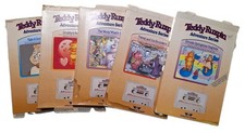 Teddy Ruxpin Book and Cassette Tape Lot 5 Vintage Adventure Series Book Lot