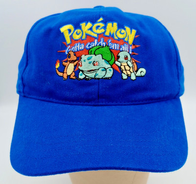 POKEMON Original Vintage 1998 Gotta Catch 'em All Baseball Cap Hat, See Desc.