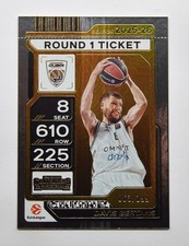 2025-26 Panini Contenders EuroLeague Round 1 Ticket #47 Davis Bertans 063/199