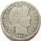 1912-D Barber Dime - #11450-9