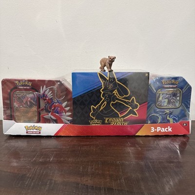 costco pokemon cards crown zenith Pokemon Costco Collector 3-Pack Crown Zenith ETB Paldea Legends Tins SEALED  NEW