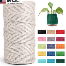 JeogYong Jute Twine String 2mm 328 feet Thick 3-Ply Natural 2mm, White