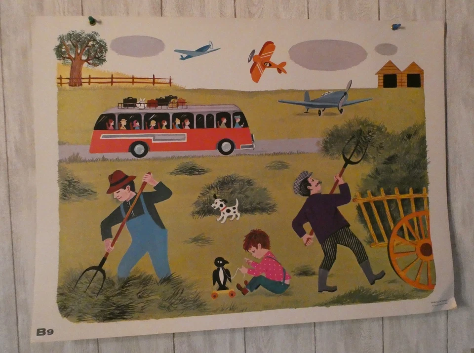 ANCIENNE AFFICHE SCOLAIRE FERNAND NATHAN B9 - Photo 1/1