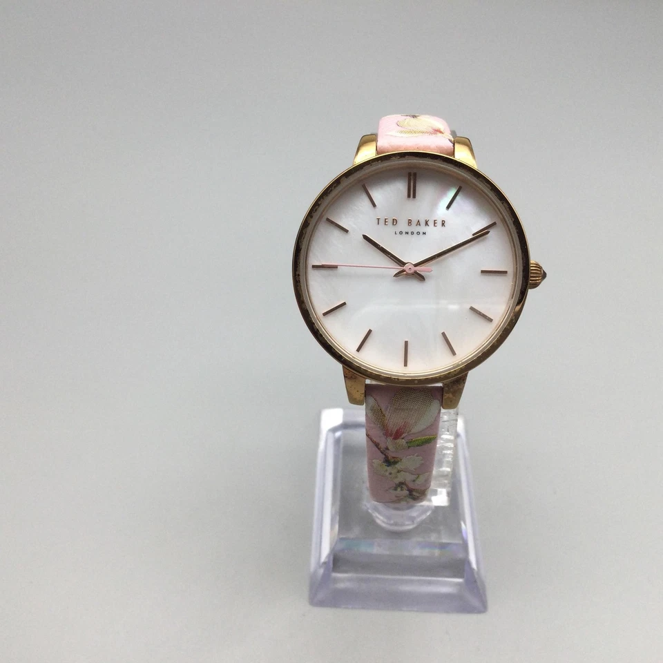 Reloj Ted Baker Kate para mujer 36 mm tono oro rosa esfera mop floral batería nueva Foto 2 de 4