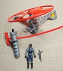 Vintage 1990s G.I. Joe Figure - Battle Copter & Interrogator - Great Cond!