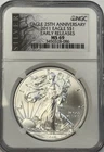 2011 Silver Eagle NGC MS69 Early Releases