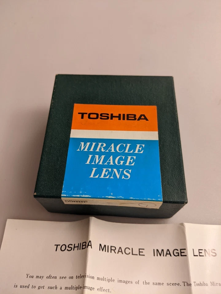 Vintage Toshiba "Miracle Image Lens", 55mm, "Y-Shape. 3 - Faces". New Old Stock - Image 2 of 4