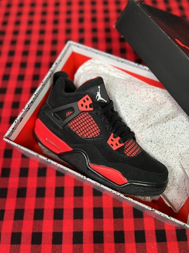 Size 5.5Y - Air Jordan 4 Retro GS âRed Thunderâ 408452-016 | eBay