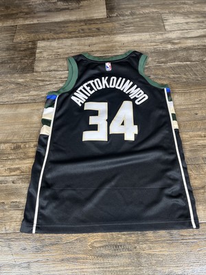 ヤニスアデトクンボAuthentic Jersey 40 Giannis Antetokounmpo Milwaukee Bucks Jersey Size 40 Black