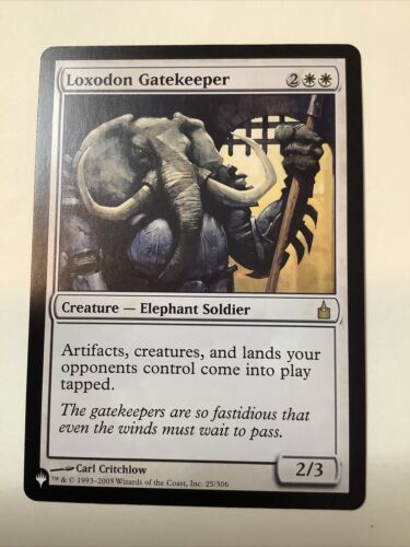 MTG Loxodon Gatekeeper Ravnica 25/306 Regular Rare (Creature Elephant Soldier) - 第 1/1 張圖片