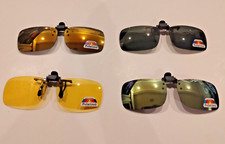 Clip-on Polarized Flip-up Lens for Sunglasses - 4 Pack