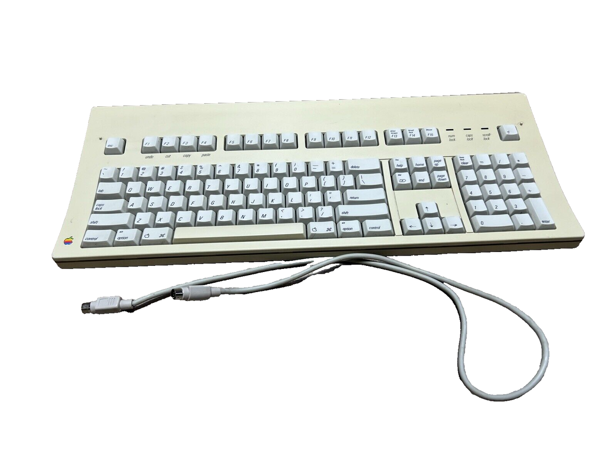 Rare Apple Extended Keyboard M0115 For Macintosh SE - Orange Rare Apple Extended Keyboard M0115 For Macintosh SE - Orange