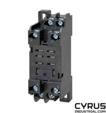 Omron PTFZ-08-E | PTFZ08E Front Mount Relay Socket, 8 Pin, DIN Rail, 250 V, Scre