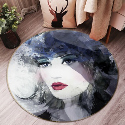 3D Woman Hat ZHUA2059 Game Non Slip Rug Mat Photo Carpet Zoe