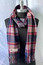 New 100% CASHMERE SCARF Plai#T0d Navy / red / yellow / white Soft Wool Wrap #T03