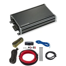 Kicker Full Range 4Channel Car Amplifier Class A/B 720W Peak 2 Ohm + Install Kit