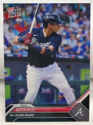 Austin Riley Funko Austin Riley 2023 Topps Now Road To Opening Day #OD-154 BLACK Parallel ...