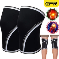 Knee Support Brace Compression Sleeves Weightlifting 7mm Neoprene Squats Gym BML
