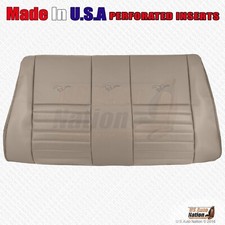 1999 2000 2001 Ford Mustang Gt - Rear Bench Top Perforated Leather Cover Tan